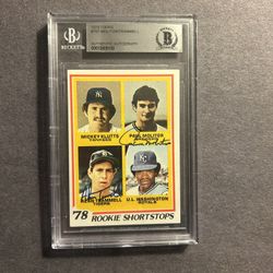 Vintage 1978 Topps #707 Paul Molitor & Alan Trammel HOF Rookie Card signed. Negotiable 