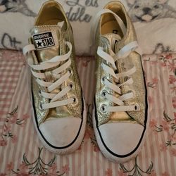 Gold Converse 