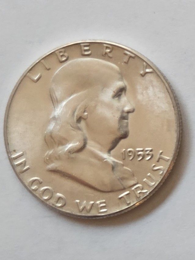 1953p Franklin Half Dollar