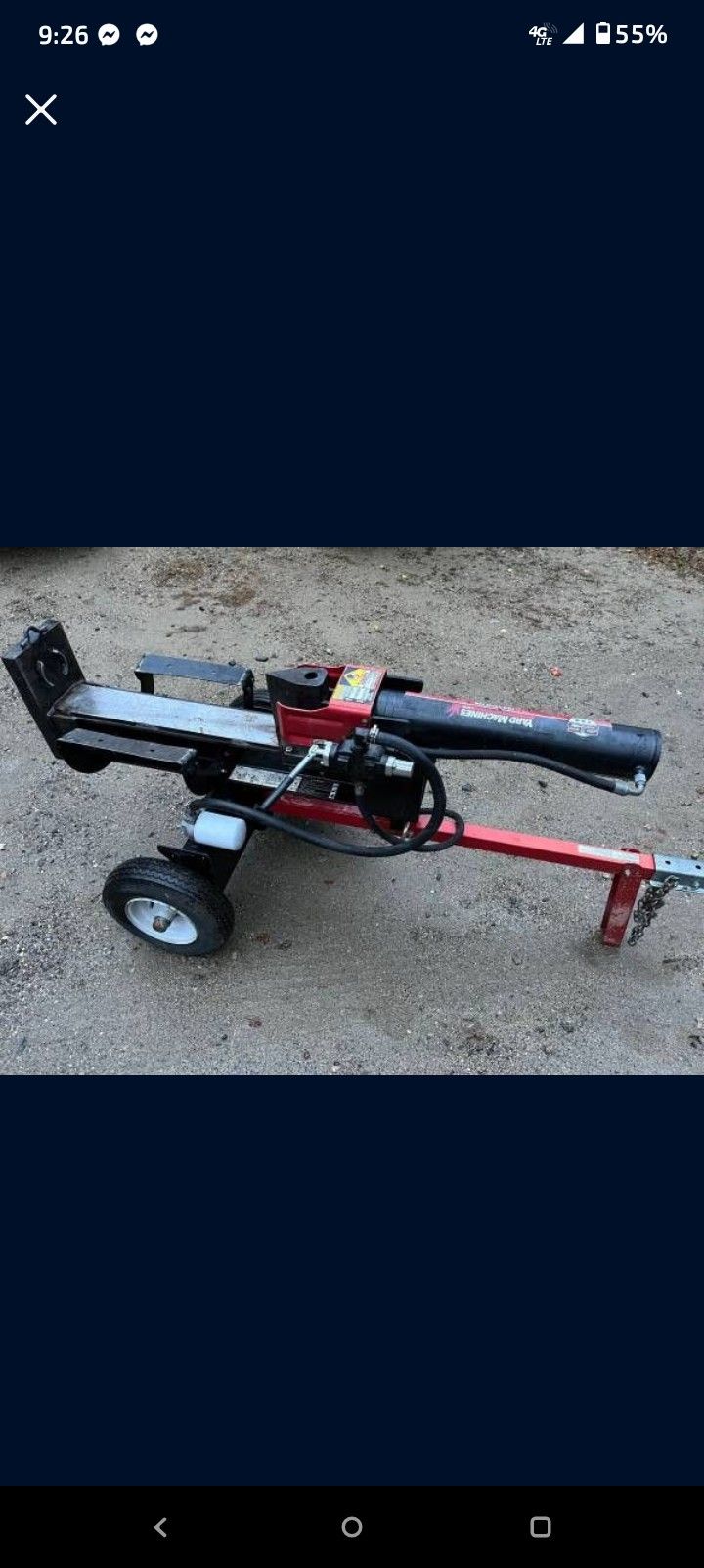 Yard Machines 25 Ton Vertical/Horizontal Log Splitter