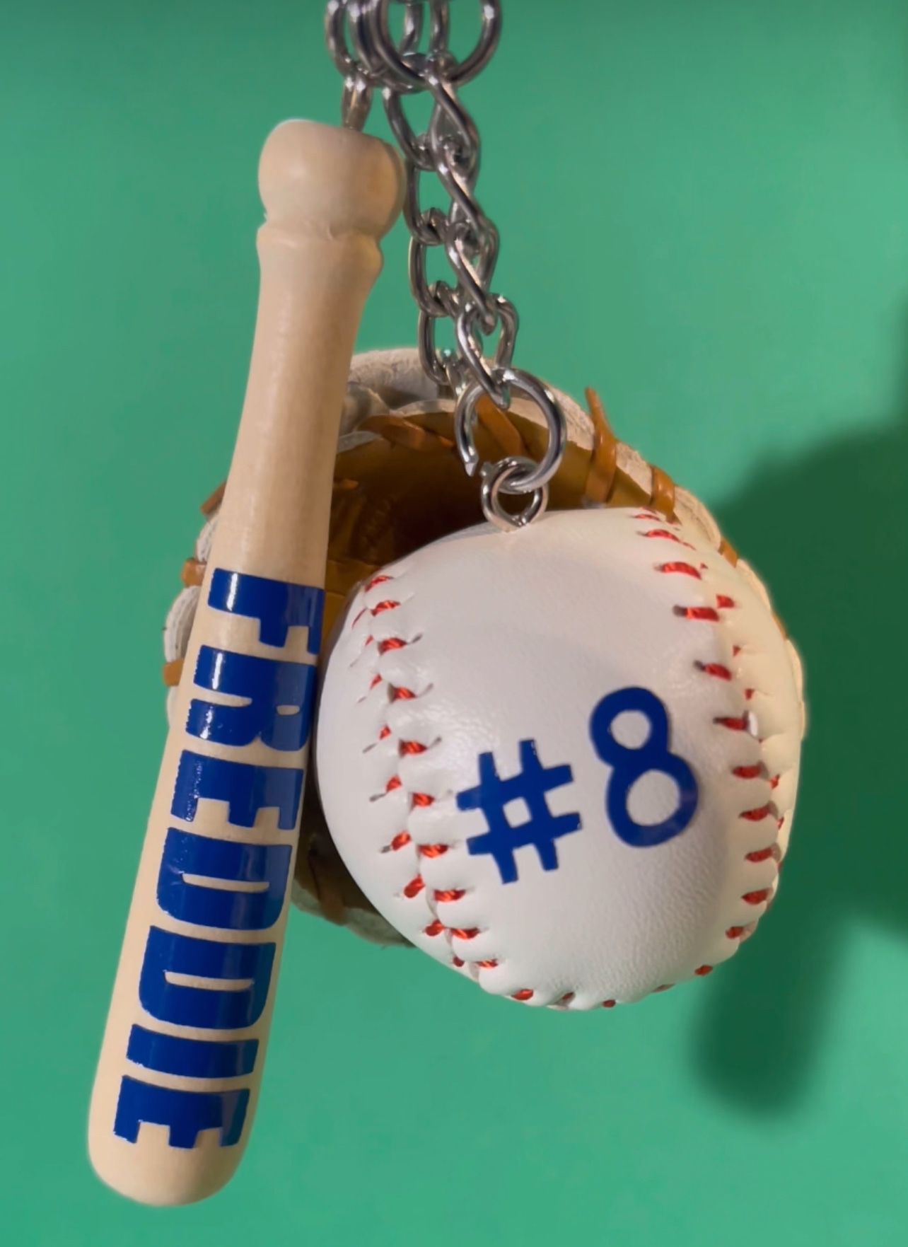 Personalized Baseball keychains 