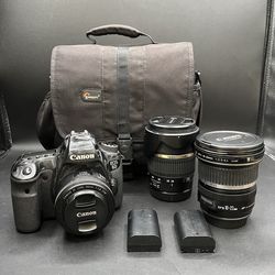 Canon EOS 6D (WG) 20.20MP  DSLR Camera Kit DS126401 W Lenses No Charger *6095