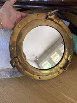 Brass Porthole Mirrors 11in - Set of 3