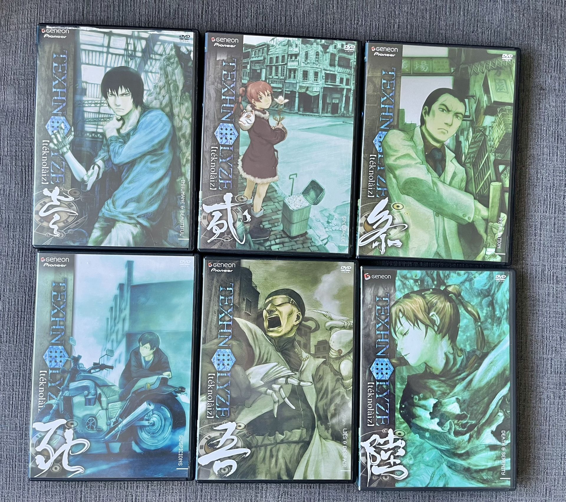 Texhnolyze: Complete Series - Volume 1-6 set - Anime DVD Yoshitoshi Abe Working