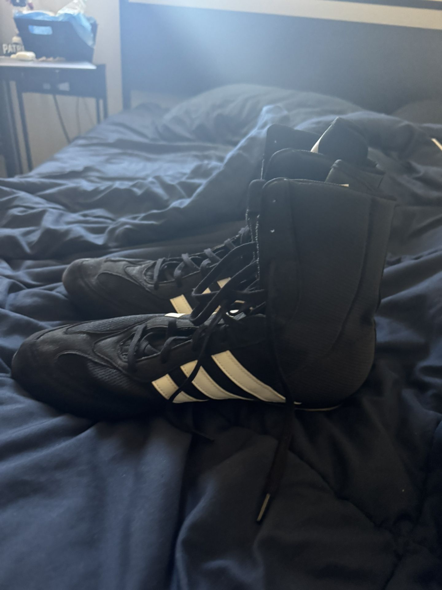 Adidas Boxing Boots – Black/White – Excellent Condition