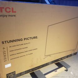 Tv TCL Roku 75", 4k, Alexa, Google, Excellent 