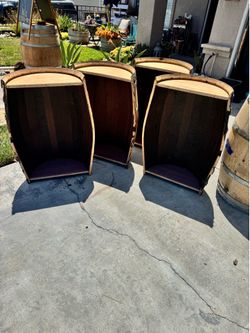 French oak wine barrels