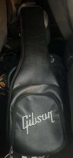 Gibson leather travel CASE soft inside
