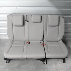 14-19 Toyota Highlander Rear 3rd Row Bench Seat Assembly Gray w/Headrests OEM