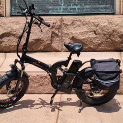 F-15RS 1000W FOLDING FAT TIRE ELECTRIC BIKE – 48V*21AH

