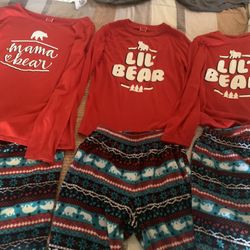 Christmas pjs For Mother And Daughters