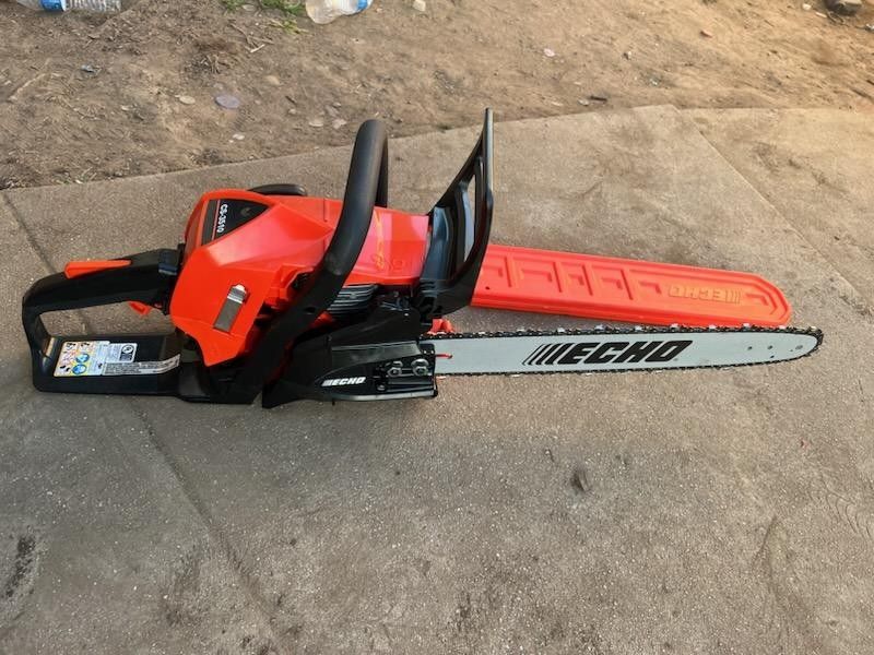 16 in. 34.4 cc Gas 2 Stroke Engine Rear Handle Chainsaw