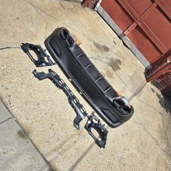 Mercedes Benz GLE Coupe C167 Rear Valance Diffuser GLE 63 AMG quad exhaust tips 2020-2025 gle 53 450