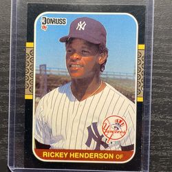 1987 Donruss Rickey Henderson Baseball Card #228