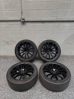Status Goliath 22" Jeep/Dodge Wheels Rims Set of 4 22x9.5 5x127 + Tires