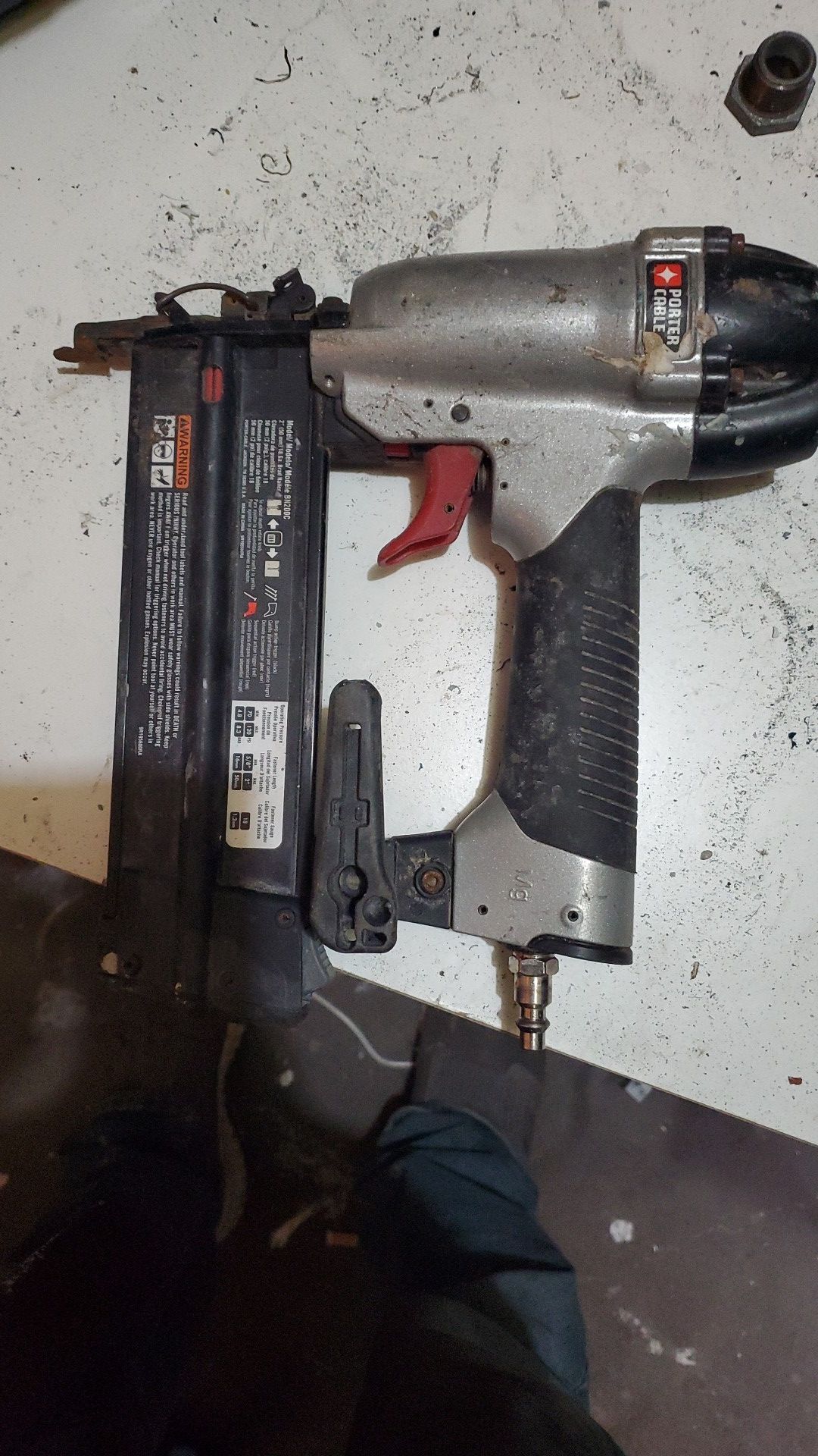Porter cable 2 inch 18g brad nailer