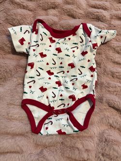 6-9 month baby Christmas onesie new