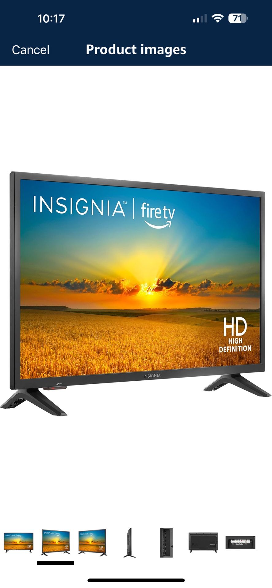 $100 - INSIGNIA 32-inch Class F20 Series Smart HD 720p Fire TV with Alexa Voice Remote (NS-32F201NA23)