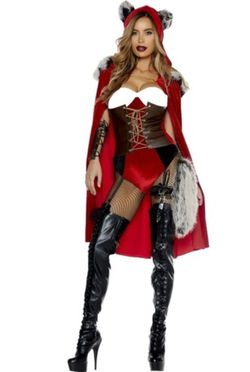 Women’s sexy red riding hood costume