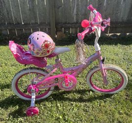 Girls Bike And Helmet