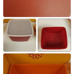 Vintage Picnic Basket Tupperware Set