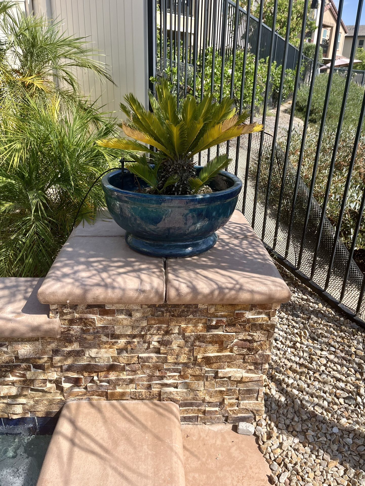 28” Round Glazed Ceramic Pots From Madd Potter In Fallbrook