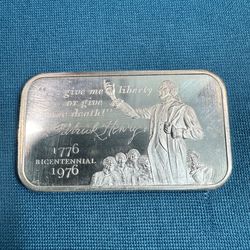 (2) 1 oz 1976 Vintage Silver Bars 250th anniversary of AMERICA