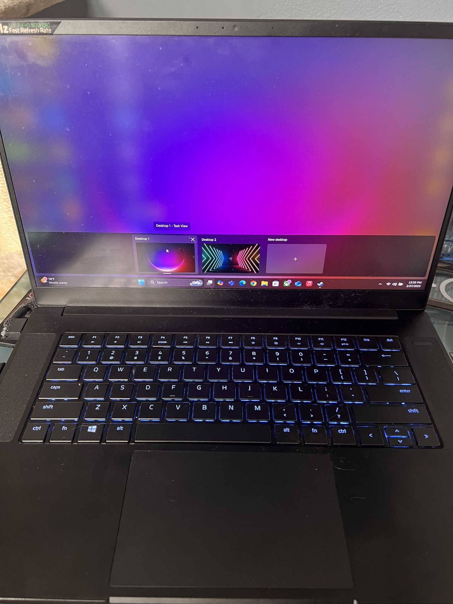 Razer Blade 15 Advanced, Intel i7-11800H, RTX 3060, 16GB RAM, 1TB SSD
