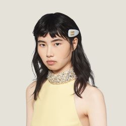★正品★【miu miu】Patent Leather Hair Clip ★追跡可能★ Miu Miu patent-leather Hair Clip | Black | FARFETCH