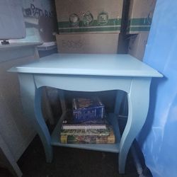 2 Light Blue Side Tables Brand New