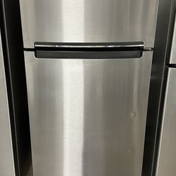New Whirlpool - 17.7 Cu. Ft. Top-Freezer Refrigerator - Monochromatic Stainless Steel 