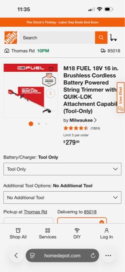 Milwaukee M18 FUEL 16in Cordless String Trimmer Tool Only