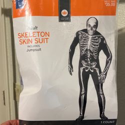 Skeleton Halloween Costume  Adult Large