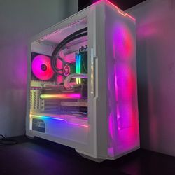 Custom White RGB Gaming PC
