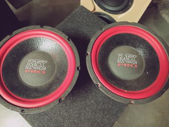 MTX Old School Road Thunder Pro Series 10-in Subwoofers USA made! 8 ohm FREE DELIVERY DEMO IN THE PORTLAND