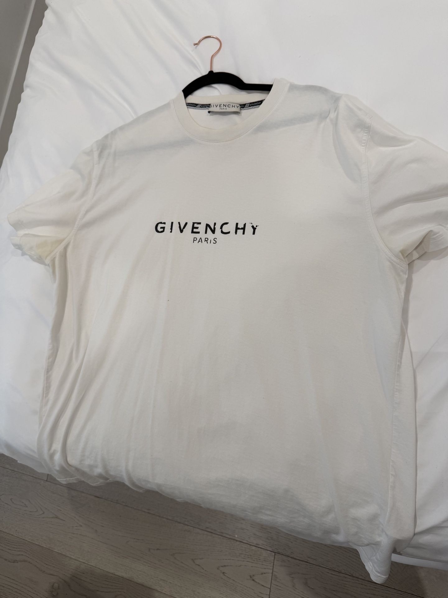 Givenchy Mens White T shirt Used