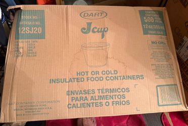 12 oz Styrofoam dart cups/lids