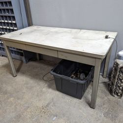 Vintage Metal Desk 