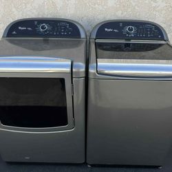 Whirlpool Cabrio Platinum Washer And Gas Dryer Set Extra Large Capacity 