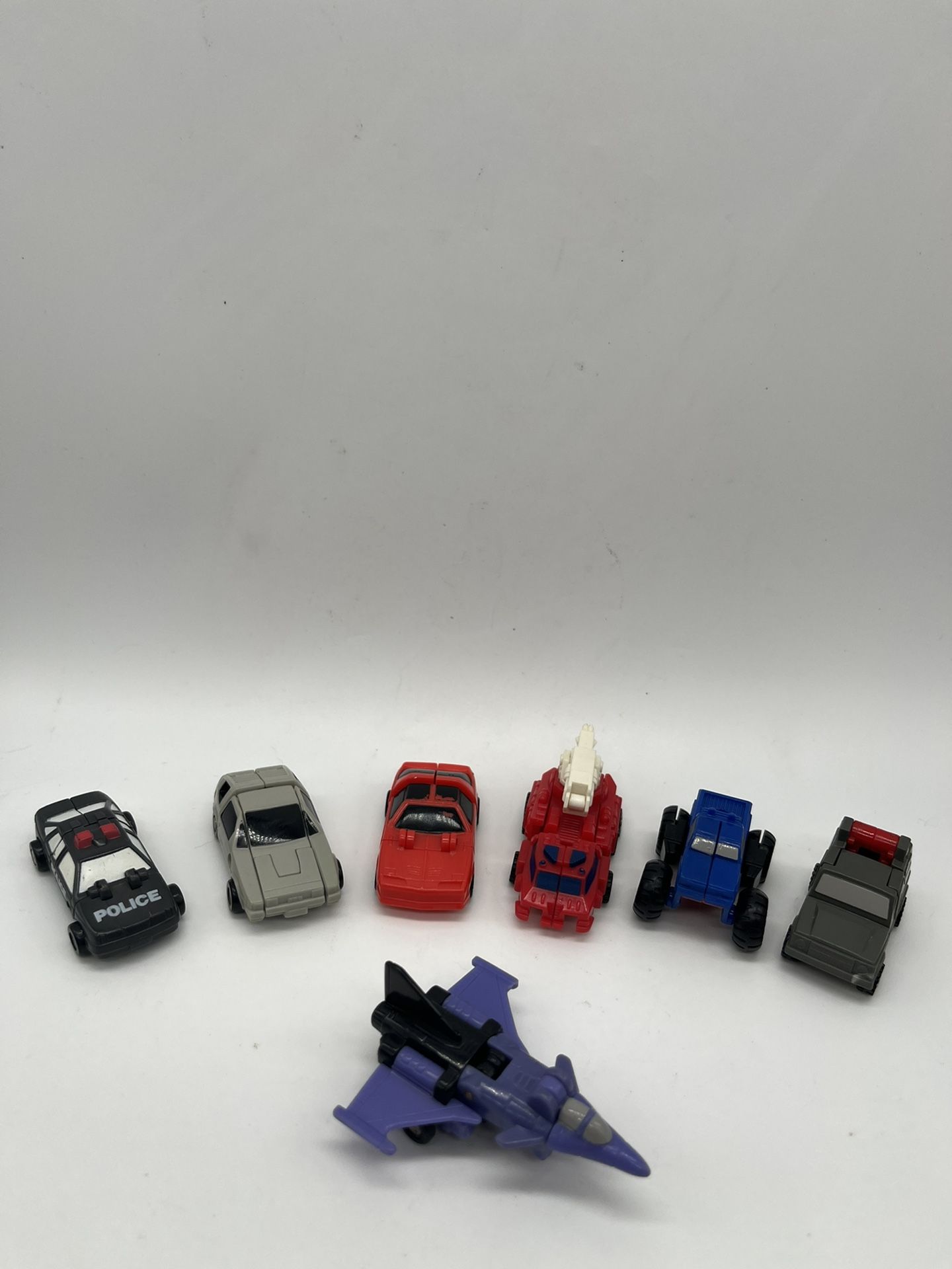 Vintage Hasbro Takara 1988 Transformers Miniature. Set of 7 Pieces