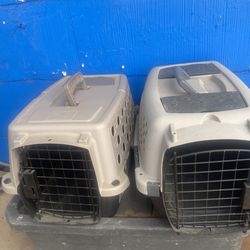 Two Small Pet Carriers 