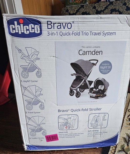 chicco bravo stroller 3 in 1