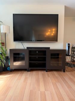 71” Dark Espresso Entertainment Center / TV Stand