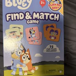 Bluey Find And Match Game 