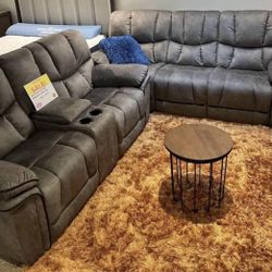 Barcelona, Two-Piece Reclining Loveseat And Sofa $899