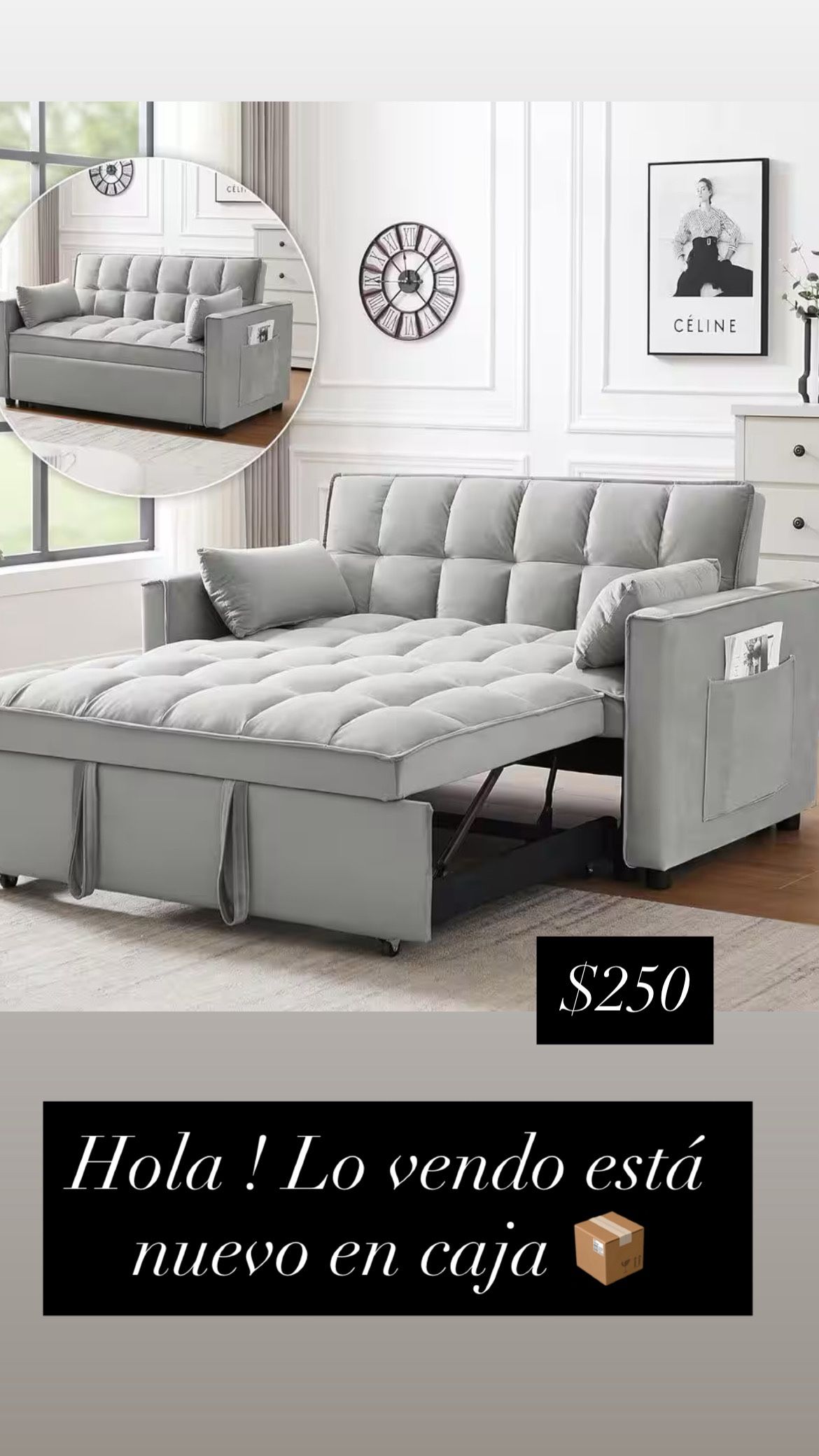 Sofa Sleeper Gray