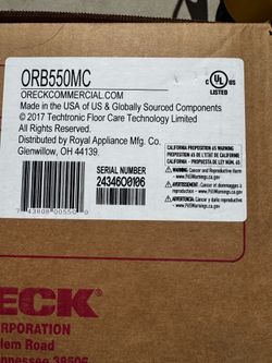 Oreck Orbiter Floor Machine model #ORB550MC