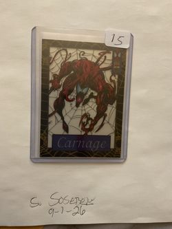 Fleer 1994 Marvel Cards Spider-Man Suspended Animation Carnage Insert #5/12