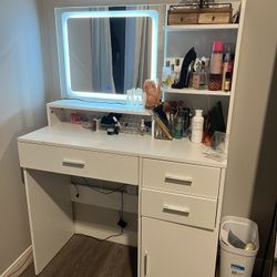 White Vanity Desk