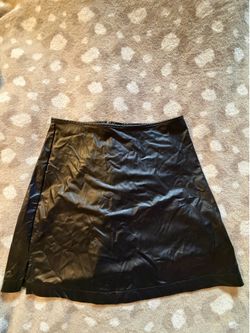 Black leather skirt size7/8